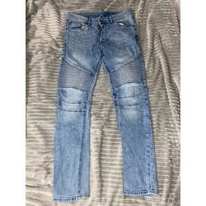 biker jeans